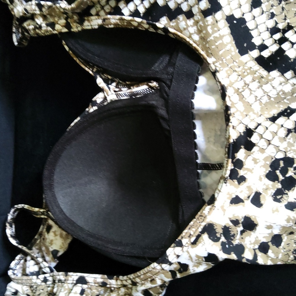 💥NWOT💥Tankini Faux Snakeskin Top - Picture 3 of 7